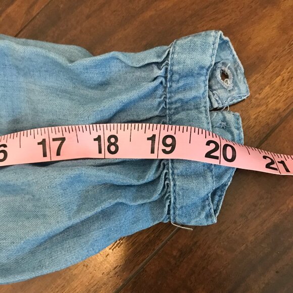 Old Navy Women's Chambray Denim Long-Sleeve‎ Shirt Dress Size XS Casual Coastal - Picture 12 of 12